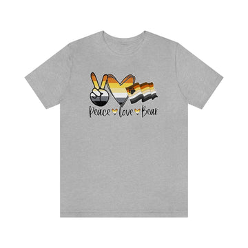 Peace Love Bear Pride / Unisex Jersey Short Sleeve Tee